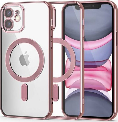 Kejs iPhone 11 Tech-Protect MagShine, MagSafe, TPU, gold pink