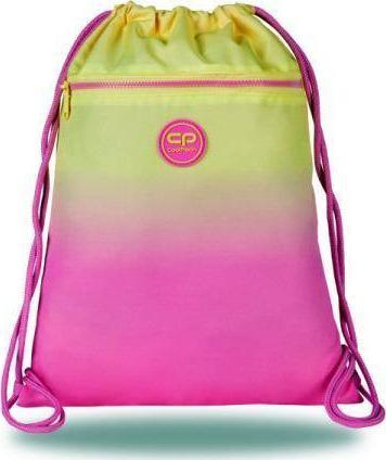Çantë sporti CoolPack Vert Gradient Peach E70614, me litarë shpine, me xhep me zinxhir, shumëngjyrëshe