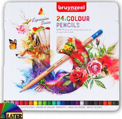 Set lapsash me ngjyra Bruynzeel Expression, 24 copa, kuti metalike
