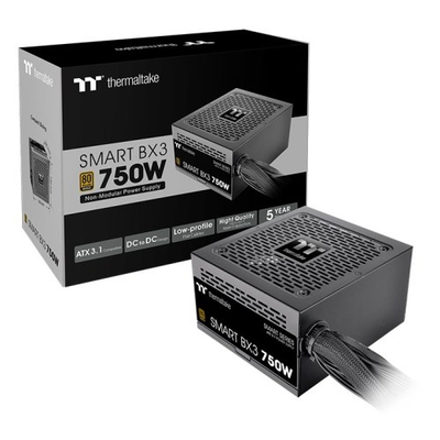 Burim energjie Thermaltake Smart BX3, 750W, 80 Plus Bronze, e zezë
