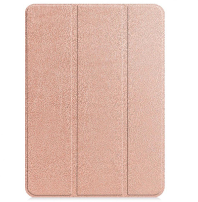 Mbështjellës tablet iLike Galaxy Tab S7 FE 12.4, tri-fold, lëkurë eko, rozë gold