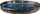 Pjatë e sheshtë Verlo Deep Blue, 18 cm, porcelan, blu e errët