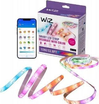 Shirit LED i zgjuar WiZ Smarter Lightstrip RGBW, 10m, 17W, i bardhë