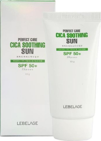 Krem dielli për fytyrë Lebelage Perfect Care Cica Soothing, SPF 50+, qetësues