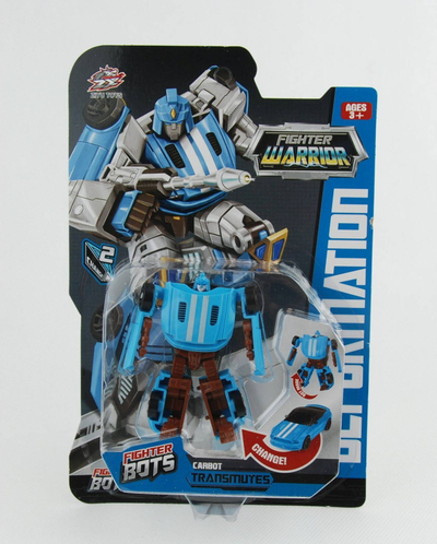 Lodër transformuse Ziyu Toys Fighter Bots Carbot, robot makinë, mbi 3 vjeç, e kuqe