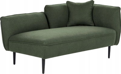 Kauç Beliani Chevannes, chaise lounge me kënd djathtas, boucle, jeshile e errët