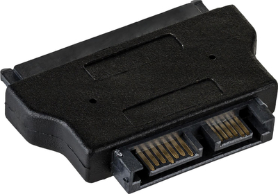 Adapter Akyga AKCA53, Slim SATA 13 pin në SATA 22 pin, i zi