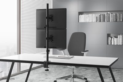 Mbajtëse tavoline për monitorë Neomounts FPMA-D550DVBLACK, 2 monitorë 10"-32", VESA 75x75 100x100, e zezë