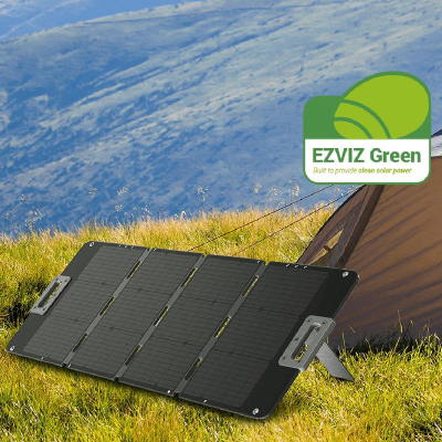 Panel diellor portativ EZVIZ PSP200, 200 W, monokristalin, i zi