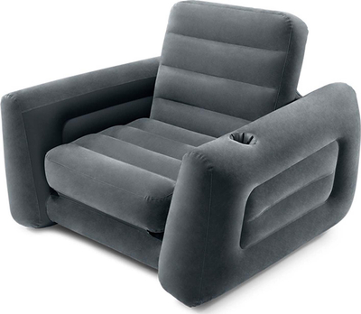 Karrige krevati Intex Pull-out Lounge Chair, 109 cm, vinyl, gri