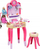 Tavolinë tualeti për kalamaj Barbie Beauty Studio Happy Vibes, me stol, me drita
