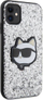 Kapak telefoni Karl Lagerfeld Glitter Choupette Patch KLHCN61G2CPS, për iPhone 11 XR 6.1", hardcase, argjend
