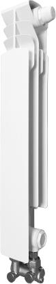 Radiator alumini KFA Element G 500 F/D, 572 x 82 x 90 mm, i bardhë