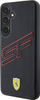 Kllëf telefoni Ferrari FEHCS24MPINK, për Samsung Galaxy S24 Plus, hardcase me lëkurë të zezë