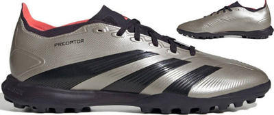 Këpucë futbolli Adidas Predator League TF M IF6376, për bar sintetik, gri me të zezë