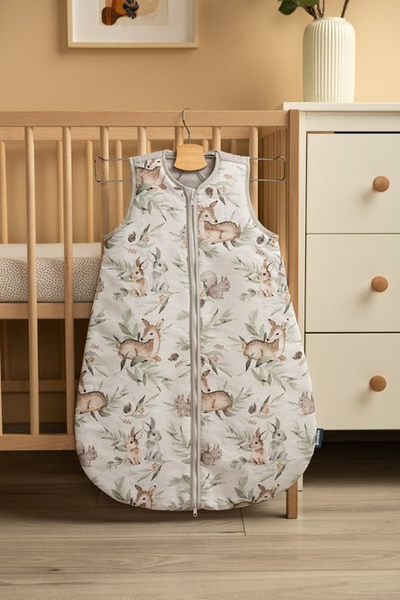 Qese gjumi për bebe Sensillo Fawns S, 45x70 cm, pambuk, gri