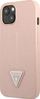 Mbrojtëse telefoni Guess Saffiano Triangle Logo për iPhone 14 Plus 6.7", kasë e fortë, rozë