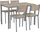 Set ngrënieje Blumberg Light Wood, tavolinë 110 x 70 cm, 4 karrige, dru i çelët