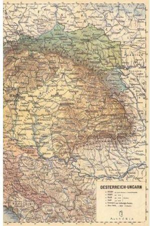 Fletore Austeria Notes Austro Hungary, format i vogël, dizajn historik, shumëngjyrëshe