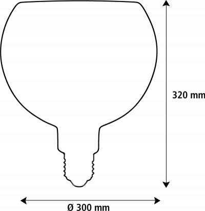 Llambë LED SEGULA Floating Globe G300 E27, 5W, e artë, e zbehshme
