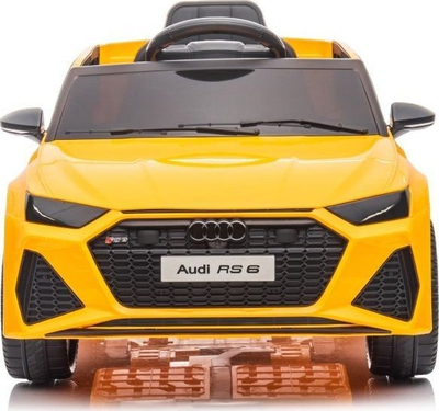 Makina elektrike për kalamaj Lean Cars Audi RS6 BRD-2118, bateri 12V, dy motorë, e verdhë