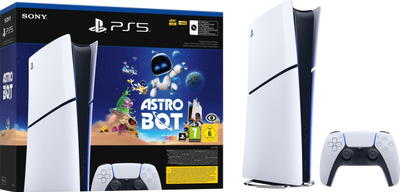 Konzola Sony PlayStation 5 Slim Digital Edition, со игра ASTRO BOT, бела