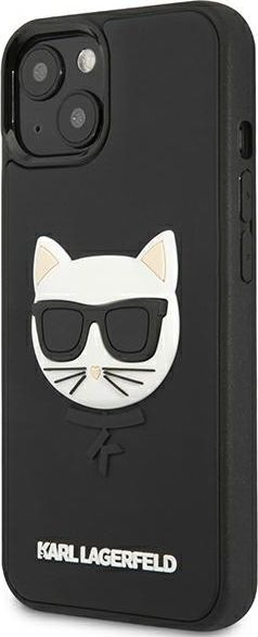 Mbrojtëse telefoni Karl Lagerfeld KLHCP13SCH3DBK, iPhone 13 mini 5.4", hardcase, e zezë