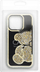 Kllapë telefoni me ariush Teddy Bear për iPhone 7 8 SE 2020 SE 2022, ngjyrë Gold