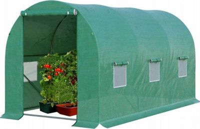 Градинарски тунел Lean Garden, 2x3 m, PE со UV4 филтер, зелен