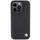 Këllëf telefoni BMW për iPhone 15 Pro Max, lëkurë quilted, me mbrojtje anësore, i zi