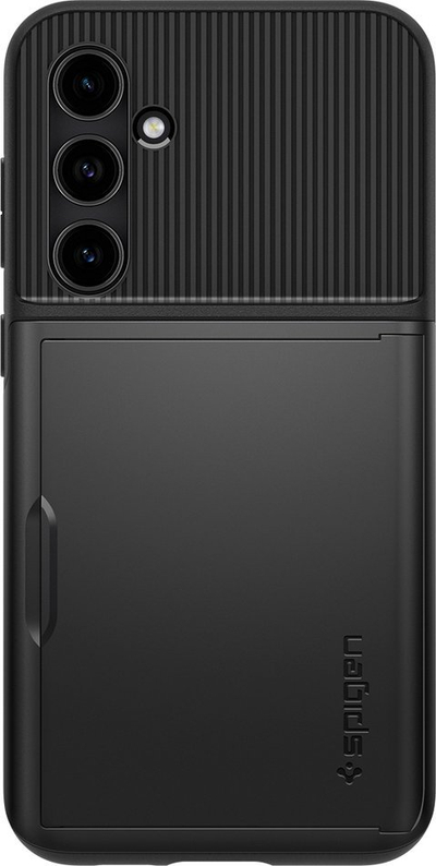 Mbulesë telefoni Spigen Slim Armor CS, për Samsung Galaxy S23 FE, me mbajtëse kartash, e zezë