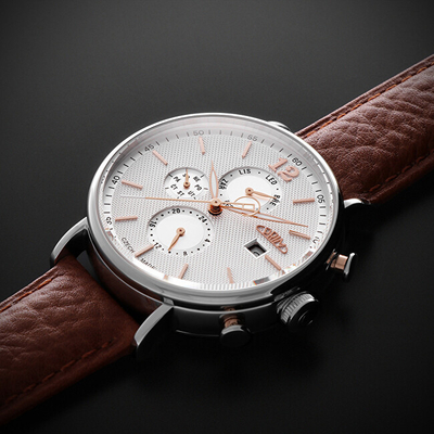 Orë për meshkuj Prim Elegance CZ 2023 Automatic W01P.13195.D, kafe