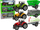 Set lodrash traktor me rimorkio Leantoys, 3 copa, metal edhe plastikë, shumëngjyrësh
