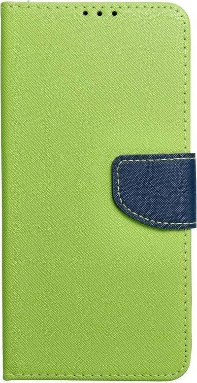 Këllëf libri Fancy për Samsung Galaxy A33 5G, me magnet, me vend për karta, lime dhe blu marinë