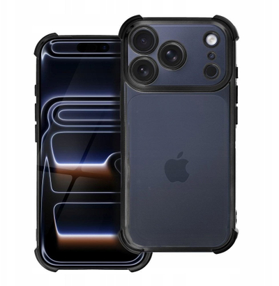 Futrollë telefoni OEM ANTISHOCK ELECTRO, për iPhone 17 Pro Max, TPU, e zezë