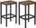 Set stola bari VASAGLE industrial, 2 copë, skelet metalik, dru rustic brown