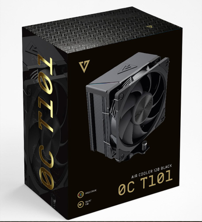 Ftohës CPU Modecom Volcano 0C T101 120, ventilator 120mm PWM, ARGB, i zi