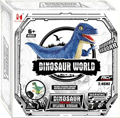 Lodër dinosauri me ajër Madej, 125 cm, me telekomandë, shumëngjyrësh