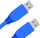 Kabllo USB Jou Jye Computer CC130, USB A me USB A, USB 3.0, 2m, blu