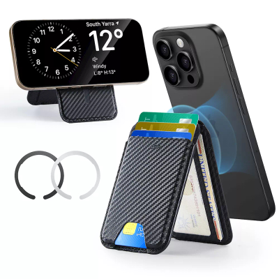 Kuletë kartash me mbajtëse ESR Carbon Fiber, e zezë