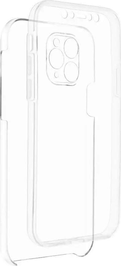 Mbulesë 360 për iPhone 13 Pro Max, polikarbonat TPU, transparente