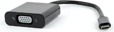 Përshtatës Gembird USB-C - VGA, i zi