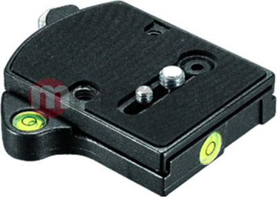 Adaptues shpejtlëshues Manfrotto 394 me pllakë 410PL, profil i ulët, i zi