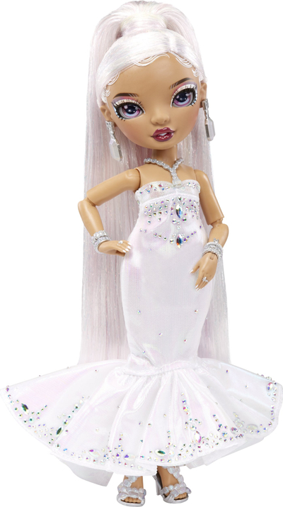 Kukull Rainbow High Roxie Grand, Holiday Edition 2022, 28cm, e bardhë