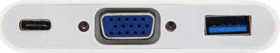 Docking station Equip 133462 USB C, VGA, USB, e bardhë
