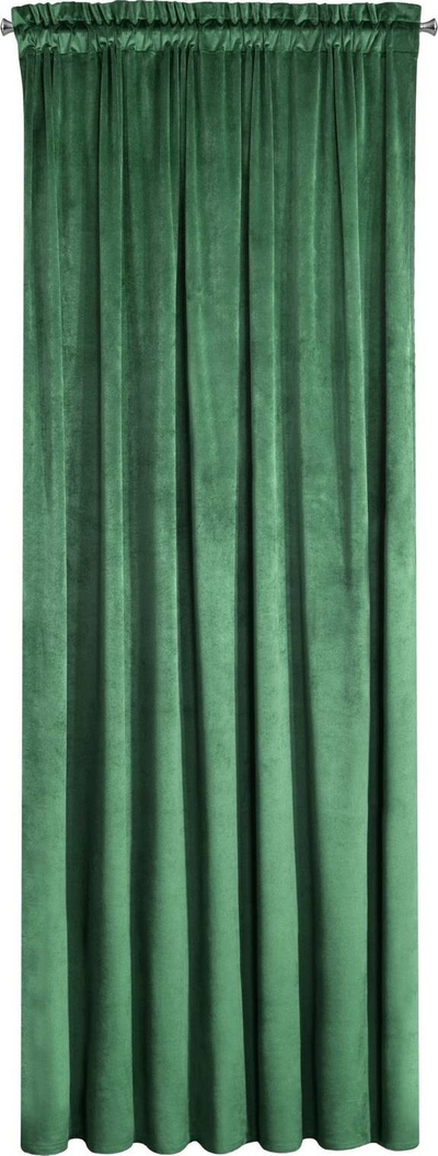 Perde Eurofirany Drape 371121, 140 x 250 cm, velvet, jeshile e errët