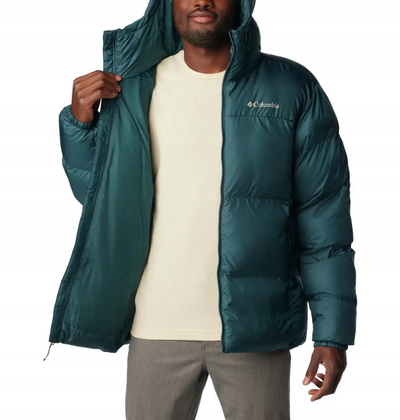 Xhaketë dimërore Columbia Puffect Hooded Jacket M, Thermarator, rezistente ndaj ujit, blu navy