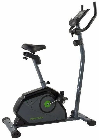 Biçikletë stërvitjeje Tunturi Cardio Fit B40, 8 nivele rezistence, kompjuter trajnimi, gri e zezë