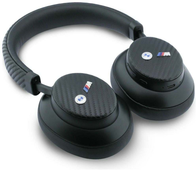 Kufje mbi vesh BMW M Carbon, me ENC, me mikrofon, të zeza