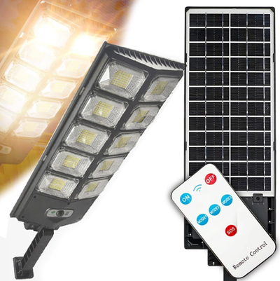 Lampë solare muri outdoor, me sensor lëvizjeje, IP65, e zezë